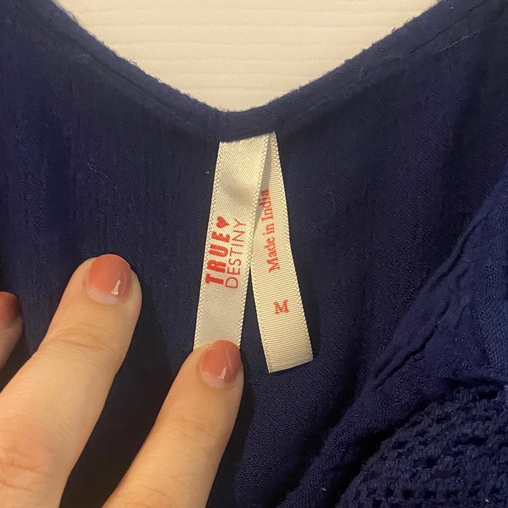 True Destiny Deep Blue Tunic - Picture 2 of 2